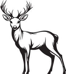 deer silhouette vector