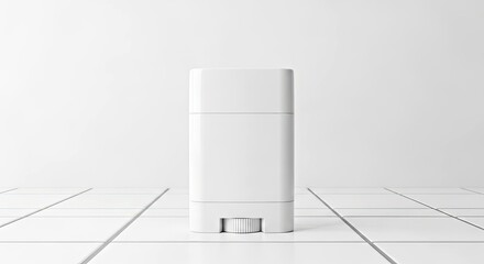 Structured Deodorant Stick Mockup in a Modernist Bathroom