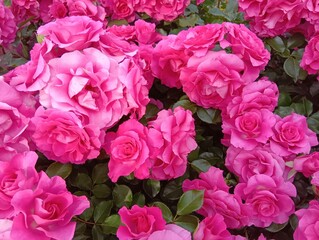 綺麗なピンク色のバラの花