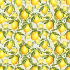 seamless pattern with lemon