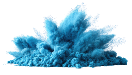 Azure powder explosion