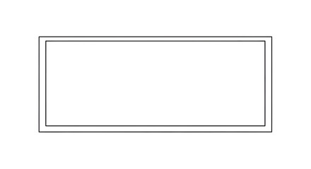 Obraz premium Framed Blank Rectangular Shape with Border