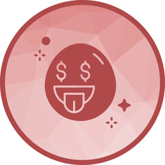 Money-Mouth Face icon vector image. Suitable for mobile apps, web apps and print media.