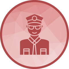 Police icon vector image. Suitable for mobile apps, web apps and print media.