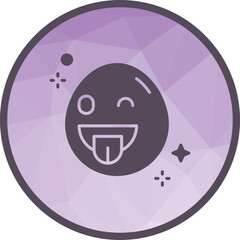 Winking Face with Tongue icon vector image. Suitable for mobile apps, web apps and print media.