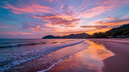 Sunset over Indian ocean
