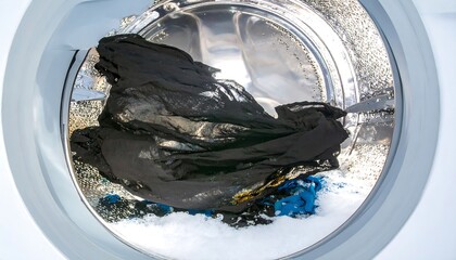 Clothes in a washing machine