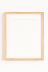 wooden frame isolated on white