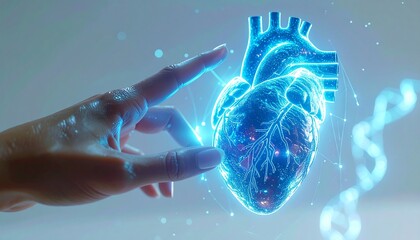 Futuristic Heart Technology Digital Interface for Cardiac Research