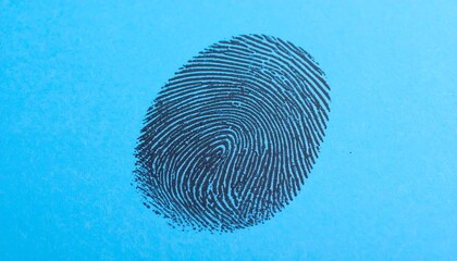 Fingerprint on a bright background