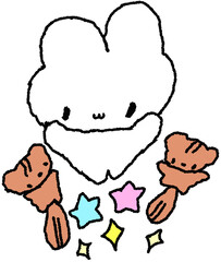 자유로운 토끼 © titi.drawing