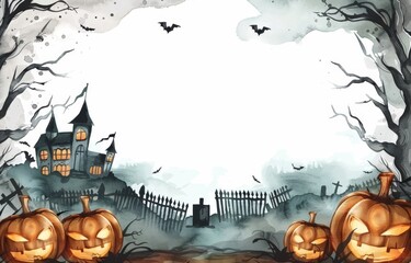 halloween background with pumpkin