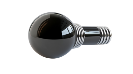Sleek Black Shift Knob with Chrome Accents on a Clear Backdrop Automotive Interior Accessory Upgrade