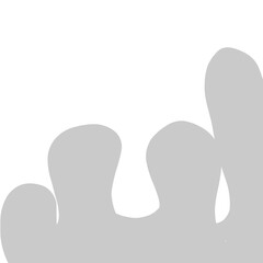 hand print on white background