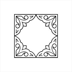  Ornamental Border Frame Design Vector Illustration

