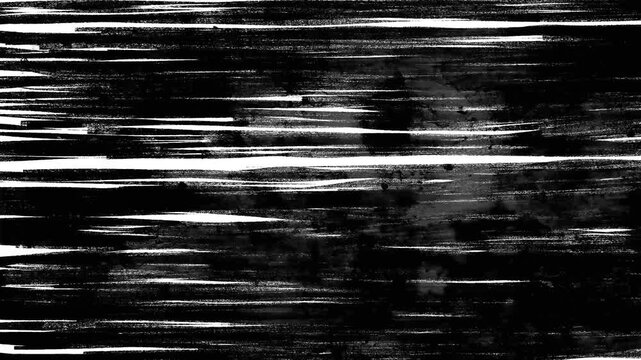 A black looped background with brush strokes on the surface and scuffs of abstract paint.