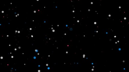 Mixed color particles on black background abstract - Powered by Adobe