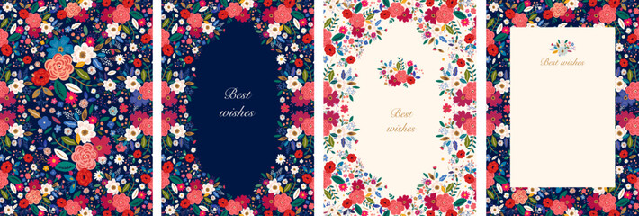 Holiday invitations and cards. Poster and Cover design 