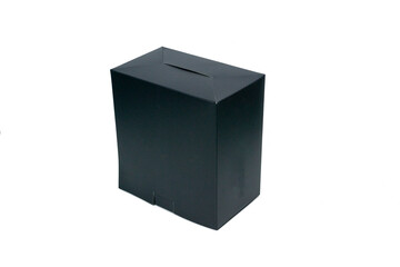 Cardboard box isolated on white background.