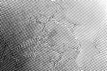 Black And White Halftone Texture With Grunge Gradient Effect For Abstract Background Design
