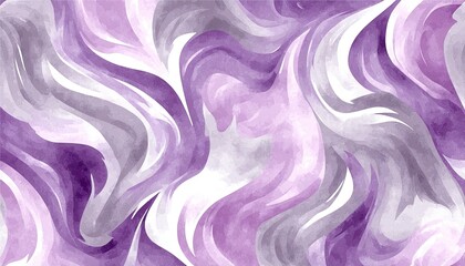 Obraz premium Abstract watercolor swirls in shades of purple, gray, and white, creating a fluid, dynamic pattern