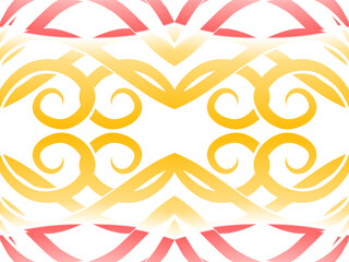 colourful aesthetic abstract gradient batik dayak line art shape wallpaper background pattern	