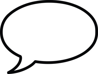 Fototapeta premium Blank speech bubble icon communication idea message thought conversation vector vector