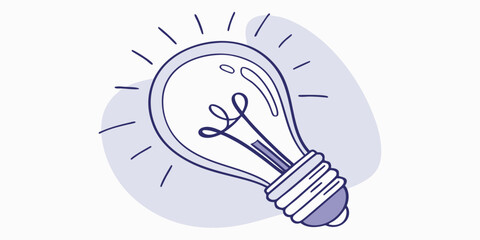 Bright idea lightbulb concept symbolizing innovation, creativity, and inspiration for modern projects and solutions.