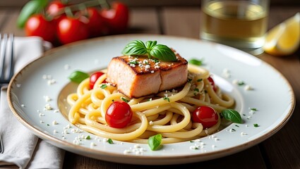 spaghetti with tomato sauce