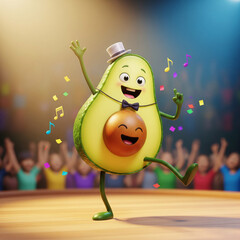 Happy Avocado Dancing