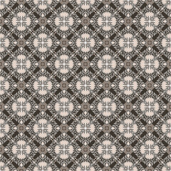 Floral damask oreintal seamless pattern warm color.Geometric motif flower ornament hand drawn vector element.Ethnic traditional Indian,Arabian,tribal illustration.For print,fabric,carpet,wrap,decorate