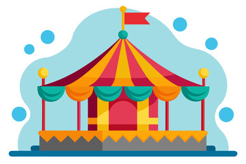 circus tent vector illustration