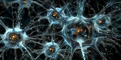 A digital interpretation of virus structures emphasizing their complexity.