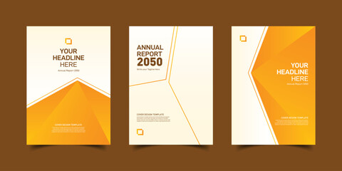 Clean vector infographic business template design for modern presentation layout and website banner, Corporate annual report cover design