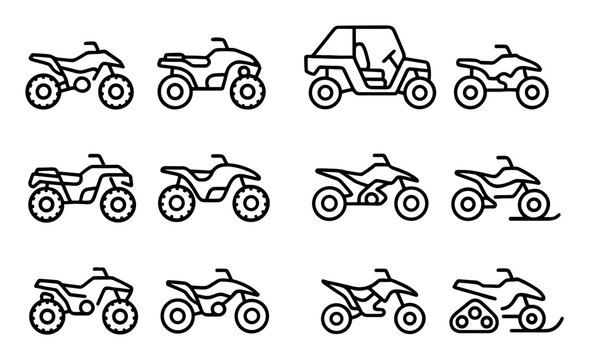 Quad Bike Icons