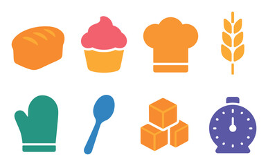 Colorful Baking Icons