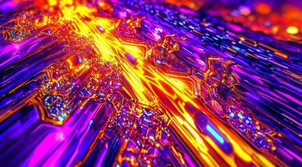 The enchanting combination of violet and pink glitters enhances visual appeal.