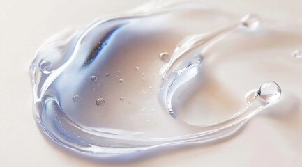 Aesthetic representation of a cosmetic cream sample with an artistic background.