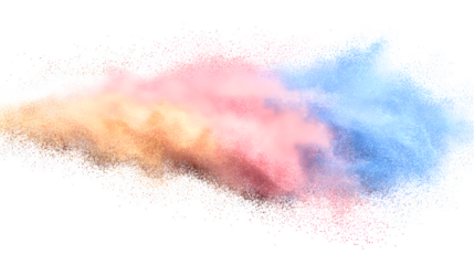 Abstract watercolor splash, isolated on transparent background