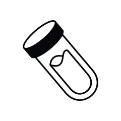 Science Lab Black Glyph Vector Icon