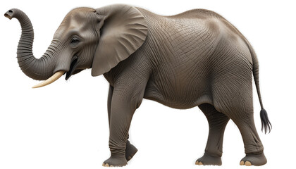 Fototapeta premium Majestic African Elephant in Natural Habitat