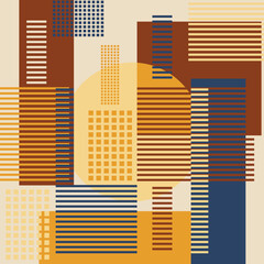 square geometric pattern design template for any print