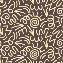 Line scribble patterns. A collection of creative abstract art backgrounds for kids or festive celebration designs. A simple, childish scribble wallpaper print texture bundle.