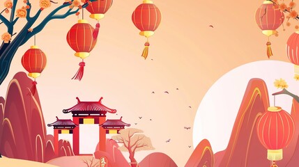 National Day cartoon background images bring a cheerful, playful touch to holiday celebrations, combining bold reds, bright golds, and vivid blues with adorable cartoon characters waving flags, marchi