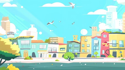 National Day cartoon background images bring a cheerful, playful touch to holiday celebrations, combining bold reds, bright golds, and vivid blues with adorable cartoon characters waving flags, marchi