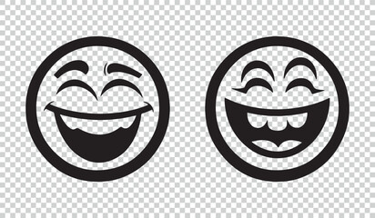 Emoji Icons Set - Different Vector Illustrations Isolated On Transparent Background