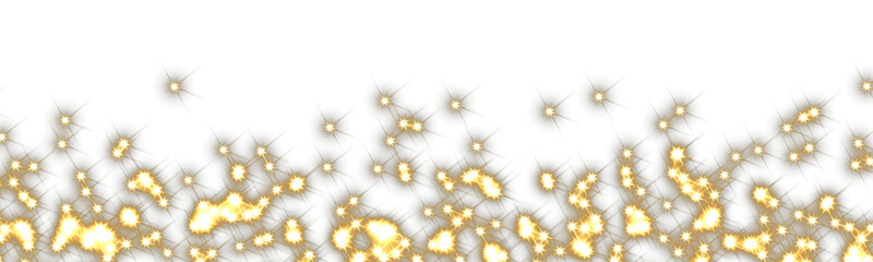 Transparent glowing, sparkling lights 