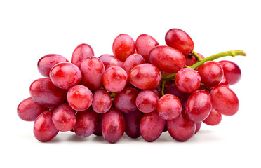Fototapeta premium Red grape isolated on white.