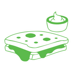 Grilled Cheese Sandwich Icon