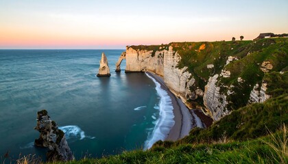 Coastal cliffs at sunrise (1)